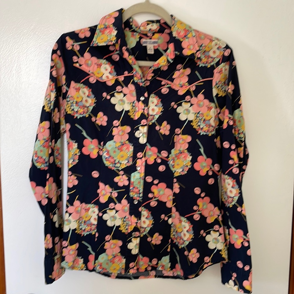 Vintage Gap Spring Flowered Western Shirt